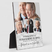 Gedenkfoto marmer ter nagedachtenis fotoplaat (Zijkant)