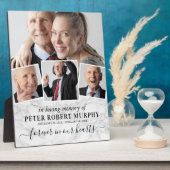 Gedenkfoto marmer ter nagedachtenis fotoplaat (Zijkant)