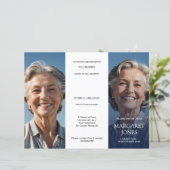 Gedenkfoto Orde van Elegant Trifold (Staand voorkant)