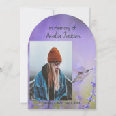 Gedenkfoto Viering van het leven Keepsake Kaart (Voorkant)