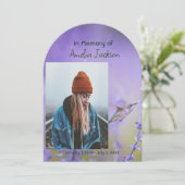 Gedenkfoto Viering van het leven Keepsake Kaart (Staand voorkant)