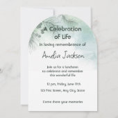 Gedenkfoto Viering van het leven Keepsake Kaart (Achterkant)