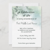 Gedenkfoto Viering van het leven Keepsake Kaart (Achterkant)