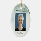 Gedenkfoto Viering van het leven Keepsake Keramisch Ornament (Rechts)