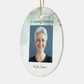 Gedenkfoto Viering van het leven Keepsake Keramisch Ornament (Links)