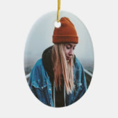 Gedenkfoto Viering van het leven Keepsake Keramisch Ornament (Voorkant)