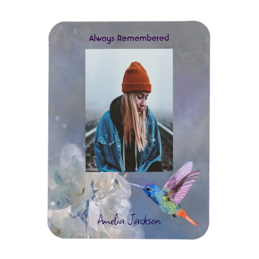 Gedenkfoto Viering van het leven Keepsake Magneet (Verticaal)