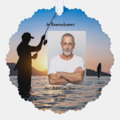 Gedenkfoto Viering van het leven Keepsake Ornament Kaart (Voorkant)