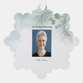 Gedenkfoto Viering van het leven Keepsake Ornament Kaart (Voorkant)