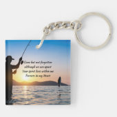 Gedenkfoto Viering van het leven Keepsake Sleutelhanger (Achterkant)