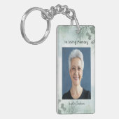 Gedenkfoto Viering van het leven Keepsake Sleutelhanger (Voorkant Links)