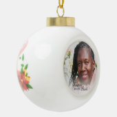 Gedenkfoto voor altijd in ons hart Moeder Keramische Bal Ornament (Links)