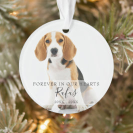 Gedenkhuisdier foto hond kat kerst ornament