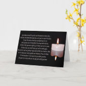 Gedenkkaars met vers kaart (Gele Bloem)