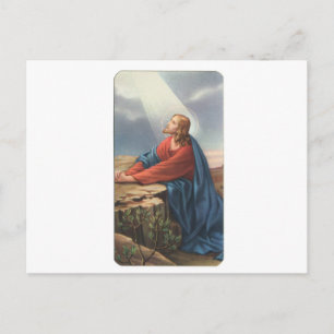 Gedenkkaart met afbeelding van Jezus Briefkaart