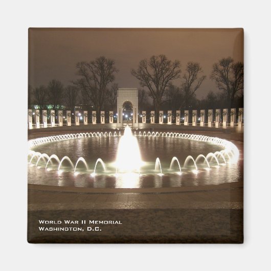 Gedenkmagneet voor de Tweede Wereldoorlog Magneet (Voorkant)