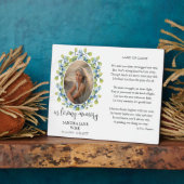 Gedenkplaat Herdenking Gedicht en Fotoweergave Fotoplaat (Zijkant)