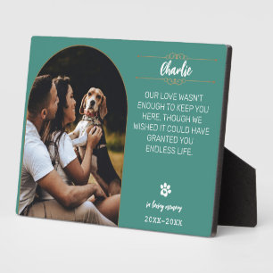 Gedenkplaat met foto van hond - Op maat gemaakt G Fotoplaat