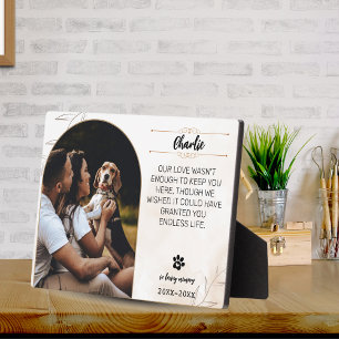 Gedenkplaat met foto van hond – Op maat gemaakt G Fotoplaat