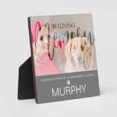 Gedenkplaat met foto voor huisdier fotoplaat (Voorkant)