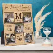 Gedenksteen huisdier herinnering gepersonaliseerd  fotoplaat (Zijkant)