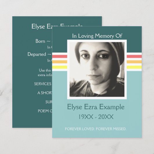 gedenkteken (Voorkant / Achterkant)