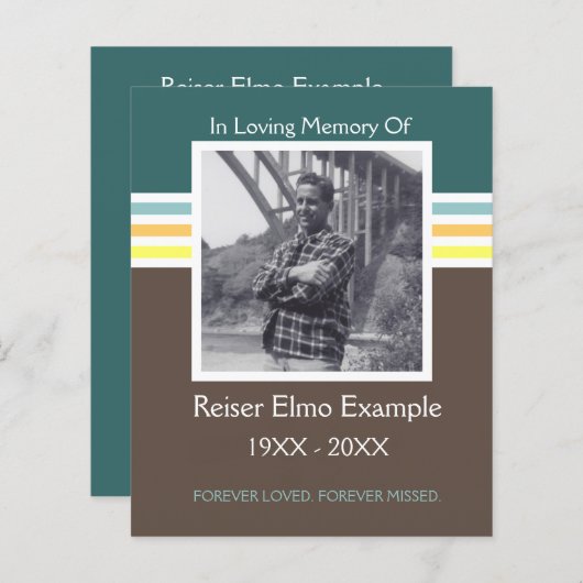 gedenkteken (Voorkant / Achterkant)