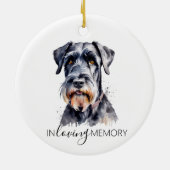 gedenkteken aquarel Giant Schnauzer ornament (Achterkant)