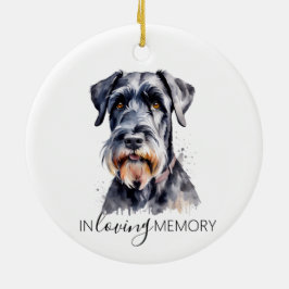 gedenkteken aquarel Giant Schnauzer ornament