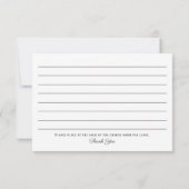 Gedenkteken Bedankt Opmerking | Bewaar het begrafe (Achterkant)