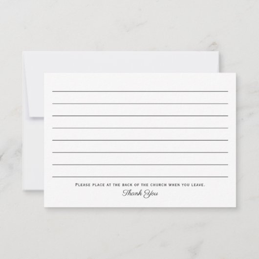 Gedenkteken Bedankt Opmerking | Bewaar het begrafe (Achterkant)