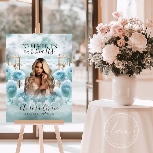 Gedenkteken - Blauwe Rozen & Gouden Poorten - Symp Poster