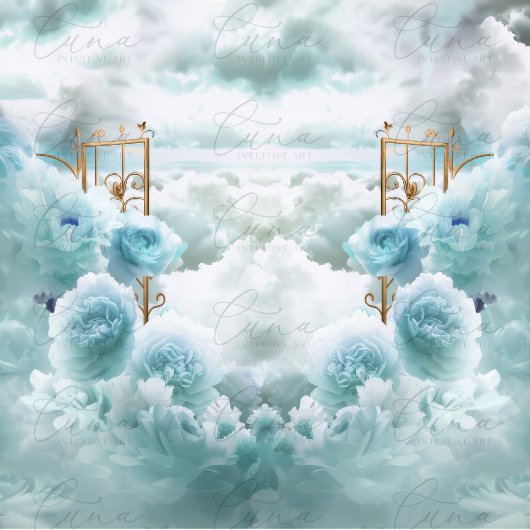 Gedenkteken - Blauwe Rozen & Gouden Poorten - Symp Poster