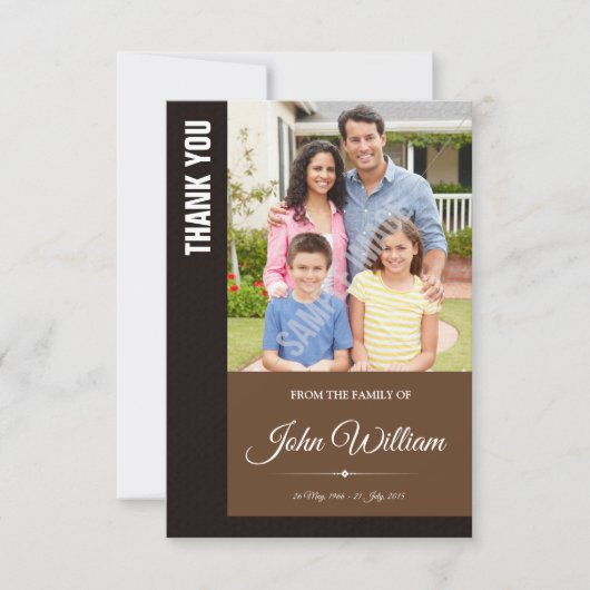 Gedenkteken Dank u fotokaart Kaart (Voorkant)