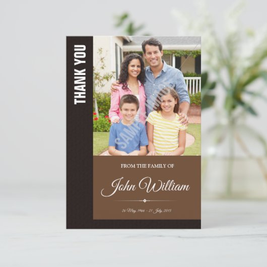 Gedenkteken Dank u fotokaart Kaart (Staand voorkant)
