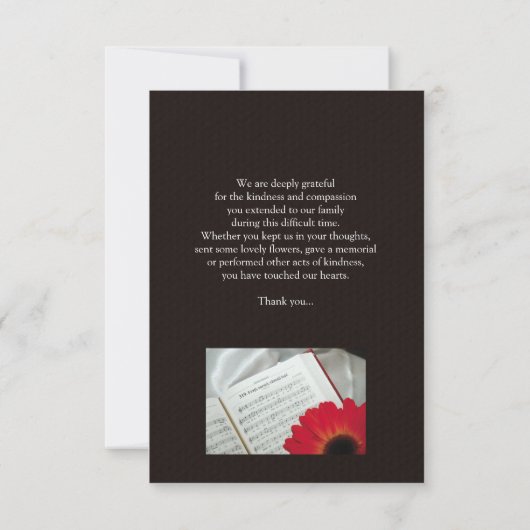 Gedenkteken Dank u fotokaart Kaart (Achterkant)