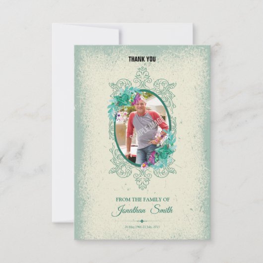 Gedenkteken Dank u fotokaart Kaart (Voorkant)