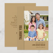 Gedenkteken Dank u fotokaart Kaart (Voorkant / Achterkant)