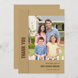 Gedenkteken Dank u fotokaart Kaart