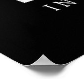 Gedenkteken Eenvoudig Modern 4 Fotorooster Poster (Hoek)