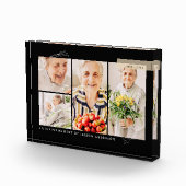 Gedenkteken Eenvoudig Modern 4 Raster Fotoblokken (Rechts)