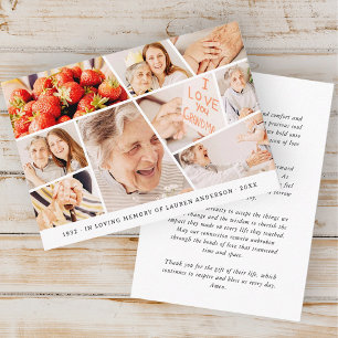 Gedenkteken Eenvoudig Modern 9 foto's Gebed Visitekaartje