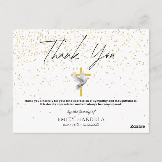 Gedenkteken Eenvoudige Minimalistische Kaart - Cro (Achterkant)