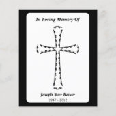 gedenkteken elegante kruis (Achterkant)