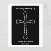 gedenkteken elegante kruis (Achterkant)