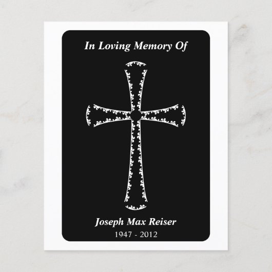 gedenkteken elegante kruis (Achterkant)