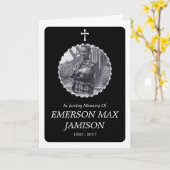 gedenkteken : elegante kruis kaart (Gele Bloem)