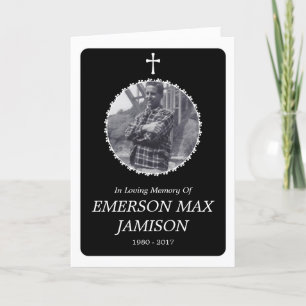 gedenkteken : elegante kruis kaart