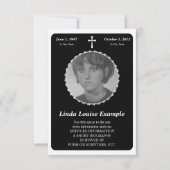 gedenkteken : elegante kruis kaart (Voorkant)