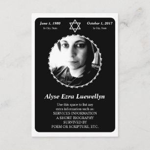 gedenkteken : elegante ster van david kaart